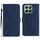 Custodia per telefono in pelle goffrata con cuciture globali intelligenti per Honor 200 (blu) Custodia per telefono in pelle goffrata con cuciture globali intelligenti per Honor 200 (blu)