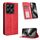 Per Xiaomi 14T Custodia per telefono in pelle con fibbia magnetica e texture retrò (rosso) Per Xiaomi 14T Custodia per telefono in pelle con fibbia magnetica e texture retrò (rosso)