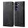 Per vivo V40 Lite 4G IDN / 5G IDN Custodia in pelle con texture denim (nero) Per vivo V40 Lite 4G IDN / 5G IDN Custodia in pelle con texture denim (nero)