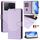 Per Xiaomi Poco X6 Pro / Redmi K70E Custodia per telefono in pelle con stampa a nido d'ape RFID (viola chiaro) Per Xiaomi Poco X6 Pro / Redmi K70E Custodia per telefono in pelle con stampa a nido d'ape RFID (viola chiaro)