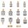 14 pezzi/scatola convertitore connettore RF per antenna
