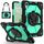Per Huawei MatePad Air 12 2024 Custodia per tablet PC ibrida in silicone con robot a contrasto di colore (nero verde menta) Per Huawei MatePad Air 12 2024 Custodia per tablet PC ibrida in silicone con robot a contrasto di colore (nero verde menta)
