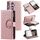 Per Samsung Galaxy S25+ 5G Custodia per telefono in pelle con cerniera a reticolo glitterato (oro rosa) Per Samsung Galaxy S25+ 5G Custodia per telefono in pelle con cerniera a reticolo glitterato (oro rosa)