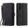 Per Samsung Galaxy S25 5G Custodia per telefono in pelle con cerniera a nove carte con cordino (nero) Per Samsung Galaxy S25 5G Custodia per telefono in pelle con cerniera a nove carte con cordino (nero)