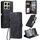 Per Xiaomi 14T Custodia in pelle goffrata Skin Feel Totem (nera)