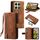 Per Xiaomi 14T Nine Card Zipper Bag Custodia in pelle per telefono con cordino (marrone) Per Xiaomi 14T Nine Card Zipper Bag Custodia in pelle per telefono con cordino (marrone)