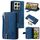 Per Xiaomi 14T Pro Nine Card Zipper Bag Custodia in pelle per telefono con cordino (blu) Per Xiaomi 14T Pro Nine Card Zipper Bag Custodia in pelle per telefono con cordino (blu)