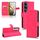 For vivo V40 Lite 5G Skin Feel Magnetic Flip Leather Phone Case(Rose Red)