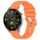 Per Huawei Watch GT 5 Pro 42mm Cinturino in silicone con fibbia argento lucido liquido (arancione) Per Huawei Watch GT 5 Pro 42mm Cinturino in silicone con fibbia argento lucido liquido (arancione)