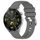 Per Huawei Watch GT 5 Pro 42mm Cinturino in silicone con fibbia argento lucido liquido (grigio scuro) Per Huawei Watch GT 5 Pro 42mm Cinturino in silicone con fibbia argento lucido liquido (grigio scuro)