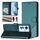 For OPPO Reno11 F 5G Global Honeycomb Embossing RFID Leather Phone Case(Peacock Green) For OPPO Reno11 F 5G Global Honeycomb Embossing RFID Leather Phone Case(Peacock Green)