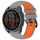 For Garmin Fenix 8 AMOLED 47mm Dual Color Quick Release Steel Buckle 22mm Silicone Watch Band(Gray+Orange) For Garmin Fenix 8 AMOLED 47mm Dual Color Quick Release Steel Buckle 22mm Silicone Watch Band(Gray+Orange)