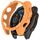 For Garmin Fenix 8 AMOLED 51mm Armor Hollow TPU Half Coverage Watch Protective Case(Orange) For Garmin Fenix 8 AMOLED 51mm Armor Hollow TPU Half Coverage Watch Protective Case(Orange)