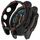For Garmin Fenix 8 AMOLED 47mm Armor Hollow TPU Half Coverage Watch Protective Case(Black Red) For Garmin Fenix 8 AMOLED 47mm Armor Hollow TPU Half Coverage Watch Protective Case(Black Red)
