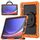 Per Samsung Galaxy Tab S10 Ultra D Type Custodia per tablet PC ibrida in silicone con supporto per maniglia (arancione) Per Samsung Galaxy Tab S10 Ultra D Type Custodia per tablet PC ibrida in silicone con supporto per maniglia (arancione)