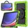 For Samsung Galaxy Tab S10 Ultra D Type Silicone Hybrid PC Tablet Case with Handle Holder(Yellow Green) For Samsung Galaxy Tab S10 Ultra D Type Silicone Hybrid PC Tablet Case with Handle Holder(Yellow Green)