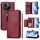 For Tecno Spark Go 1 / Spark Go 2025 / Pop 9 Multi-Card Slots Zipper Wallet Leather Phone Case(Dark Red)