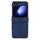 For Samsung Galaxy Z Flip6 Three Parts Cloud Dragon Pattern Fold Phone Case(Blue) For Samsung Galaxy Z Flip6 Three Parts Cloud Dragon Pattern Fold Phone Case(Blue)