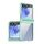 For Samsung Galaxy Z Flip6 Plating Transparent Folding Hinged Phone Case(Green) For Samsung Galaxy Z Flip6 Plating Transparent Folding Hinged Phone Case(Green)