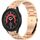 Per Samsung Galaxy Watch 5 Pro cinturino in metallo a sgancio rapido con tre pulsanti (oro rosa) Per Samsung Galaxy Watch 5 Pro cinturino in metallo a sgancio rapido con tre pulsanti (oro rosa)