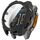 For Garmin Fenix 8 AMOLED 43mm Tempered Glass Film Integrated PC Watch Case(Black Green) For Garmin Fenix 8 AMOLED 43mm Tempered Glass Film Integrated PC Watch Case(Black Green)