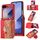 Per Samsung Galaxy Z Flip6 POLA Multi-Card Slots Leaf Pattern Custodia per telefono (rosso) Per Samsung Galaxy Z Flip6 POLA Multi-Card Slots Leaf Pattern Custodia per telefono (rosso)