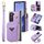 For Samsung Galaxy Z Fold6 POLA Multi-Card Slots Zipper Wallet Phone Case(Purple) For Samsung Galaxy Z Fold6 POLA Multi-Card Slots Zipper Wallet Phone Case(Purple)