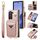 Per Samsung Galaxy Z Fold6 POLA Multi-Card Slots Zipper Wallet Phone Case (Rosa) Per Samsung Galaxy Z Fold6 POLA Multi-Card Slots Zipper Wallet Phone Case (Rosa)