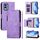 For Nokia X30 Multi-Card Slots Zipper Wallet Leather Phone Case(Purple)