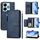 Per Redmi 13 5G / 4G Global Multi-Card Slots Zipper Wallet Custodia in pelle per telefono (blu) Per Redmi 13 5G / 4G Global Multi-Card Slots Zipper Wallet Custodia in pelle per telefono (blu)