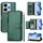 Per Redmi 13 5G / 4G Global Multi-Card Slots Zipper Wallet Custodia per telefono in pelle (verde) Per Redmi 13 5G / 4G Global Multi-Card Slots Zipper Wallet Custodia per telefono in pelle (verde)