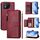 Per Asus ROG Phone 8 / 8 Pro Multi-Card Slots Zipper Wallet Custodia in pelle per telefono (rosso scuro) Per Asus ROG Phone 8 / 8 Pro Multi-Card Slots Zipper Wallet Custodia in pelle per telefono (rosso scuro)