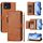 Per Asus Zenfone 11 Ultra Multi-Card Slots Zipper Wallet Custodia in pelle per telefono (marrone) Per Asus Zenfone 11 Ultra Multi-Card Slots Zipper Wallet Custodia in pelle per telefono (marrone)