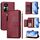 Per Ulefone Note 17 Pro Multi-Card Slots Zipper Wallet Custodia in Pelle per Telefono (Rosso Scuro) Per Ulefone Note 17 Pro Multi-Card Slots Zipper Wallet Custodia in Pelle per Telefono (Rosso Scuro)