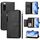 Per Sony Xperia 5 IV Multi-Card Slots Zipper Wallet Custodia in pelle per telefono (nero) Per Sony Xperia 5 IV Multi-Card Slots Zipper Wallet Custodia in pelle per telefono (nero)
