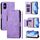 Per Sony Xperia 5 VI Multi-Card Slots Zipper Wallet Custodia in pelle per telefono (viola) Per Sony Xperia 5 VI Multi-Card Slots Zipper Wallet Custodia in pelle per telefono (viola)