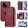 Per vivo iQOO Z9 / Z9 Turbo Multi-Card Slots Zipper Wallet Custodia in Pelle per Telefono (Rosso Scuro) Per vivo iQOO Z9 / Z9 Turbo Multi-Card Slots Zipper Wallet Custodia in Pelle per Telefono (Rosso Scuro)