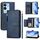 Per vivo V29 5G / V29 Pro Custodia per telefono in pelle con cerniera e slot multi-scheda globali (blu)