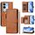 Per vivo V29 5G / V29 Pro Global Multi-Card Slots Zipper Wallet Custodia in pelle per telefono (marrone) Per vivo V29 5G / V29 Pro Global Multi-Card Slots Zipper Wallet Custodia in pelle per telefono (marrone)