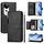 Per vivo S19 Pro Multi-Card Slots Zipper Wallet Custodia in pelle per telefono (nero)
