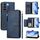 Per vivo V27e 4G / T2 4G Global Multi-Card Slots Zipper Wallet Custodia in pelle per telefono (blu)