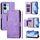 Per vivo V29e 5G / Y200 5G Global Multi-Card Slots Zipper Wallet Custodia in pelle per telefono (viola) Per vivo V29e 5G / Y200 5G Global Multi-Card Slots Zipper Wallet Custodia in pelle per telefono (viola)