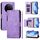 Per vivo X100s 5G Multi-Card Slots Zipper Wallet Custodia in pelle per telefono (viola) Per vivo X100s 5G Multi-Card Slots Zipper Wallet Custodia in pelle per telefono (viola)