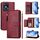 Per vivo Y02a 4G / Y02 4G / Y11 2023 / Y02T Custodia in pelle con cerniera e slot multi-scheda (rosso scuro) Per vivo Y02a 4G / Y02 4G / Y11 2023 / Y02T Custodia in pelle con cerniera e slot multi-scheda (rosso scuro)