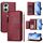 Per vivo Y03 4G Global / Y18 4G Custodia in pelle con cerniera e slot multi-scheda (rosso scuro) Per vivo Y03 4G Global / Y18 4G Custodia in pelle con cerniera e slot multi-scheda (rosso scuro)