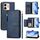 Per vivo Y28 4G Multi-Card Slots Zipper Wallet Custodia in pelle per telefono (blu)