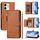 Per vivo Y28 4G Multi-Card Slots Zipper Wallet Custodia in pelle per telefono (marrone) Per vivo Y28 4G Multi-Card Slots Zipper Wallet Custodia in pelle per telefono (marrone)