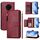 Per Honor 50 Lite Multi-Card Slots Zipper Wallet Custodia in Pelle per Telefono (Rosso Scuro) Per Honor 50 Lite Multi-Card Slots Zipper Wallet Custodia in Pelle per Telefono (Rosso Scuro)
