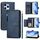 Per Honor 60 SE Multi-Card Slots Zipper Wallet Custodia in pelle per telefono (blu) Per Honor 60 SE Multi-Card Slots Zipper Wallet Custodia in pelle per telefono (blu)