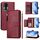 Per Honor 80 Multi-Card Slots Zipper Wallet Custodia in pelle per telefono (rosso scuro) Per Honor 80 Multi-Card Slots Zipper Wallet Custodia in pelle per telefono (rosso scuro)